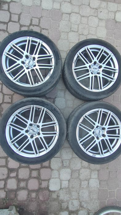 Felgi AEZ R17 ET40 5x114,3 z oponami Uniroyal RainSport 5 225/45