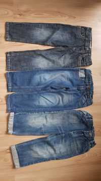 spodnie 3 pary jeans dżinsowe rozm. 104 next denim co regulowane