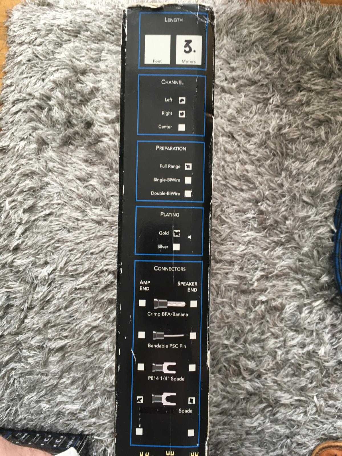 AudioQuest Mont Blanc 2x3 m DBS single-wire widełki pudełko TOP