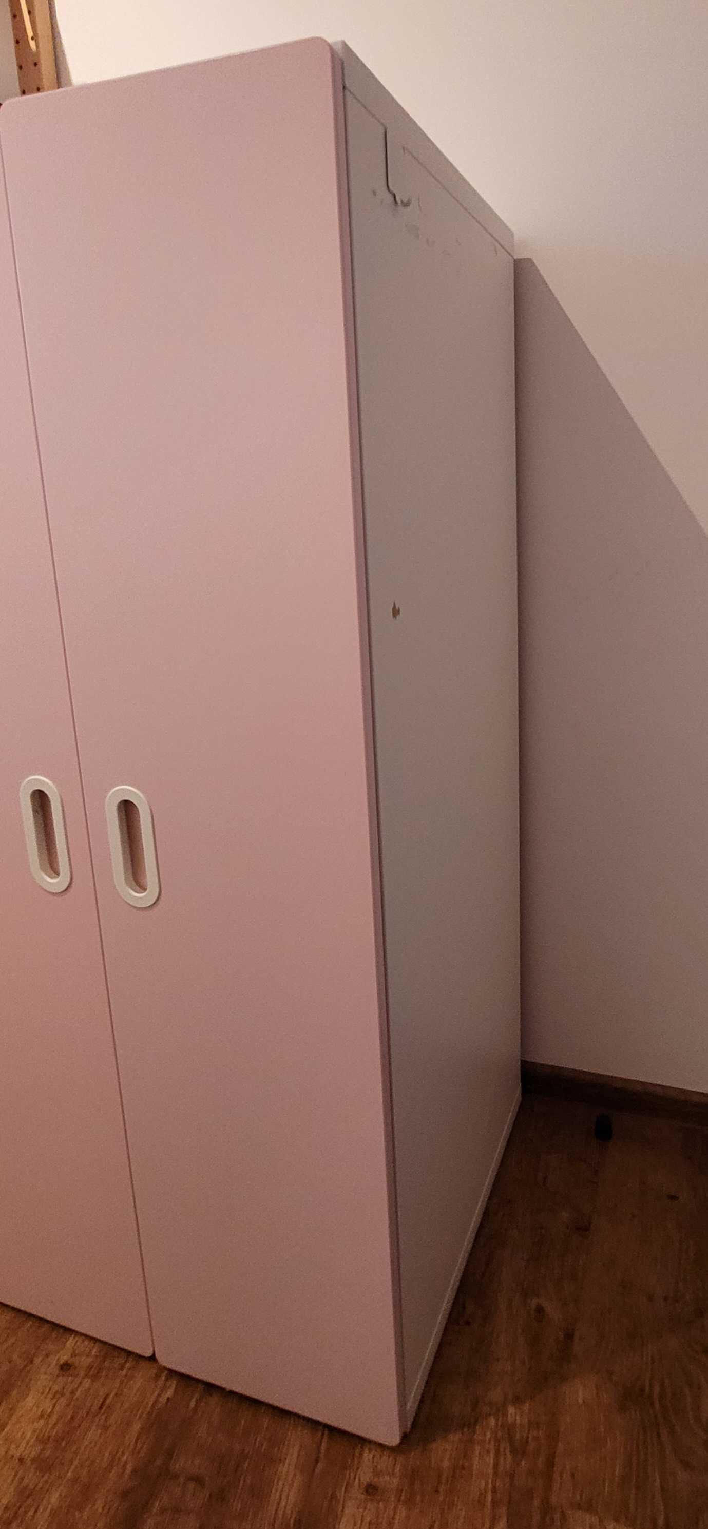 Dziecięca szafa różowo-biała [Ikea] -sprzedam