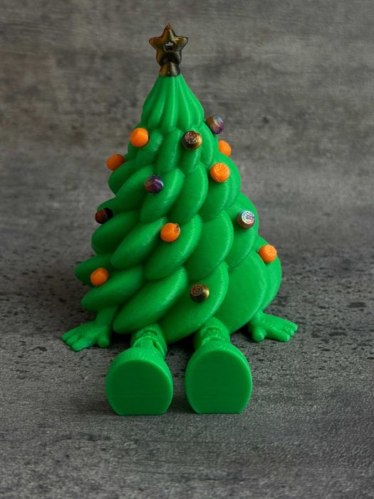 Новорічний сувенір “ Ялинка Ждун ” — 3D фігурка, Декор, Подарунок