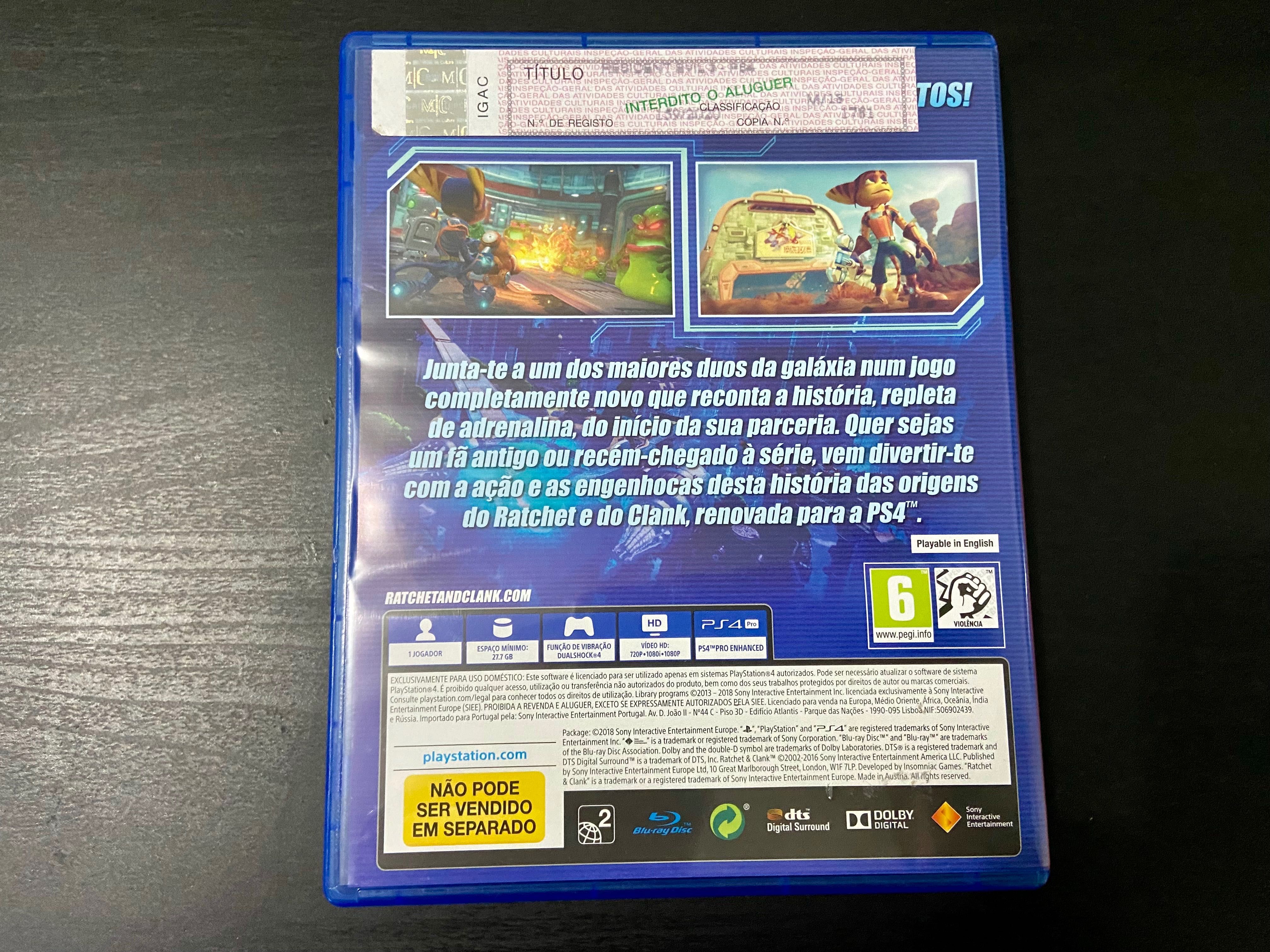 Jogo PS4 PS5 Ratchet & Clank em Portugues
