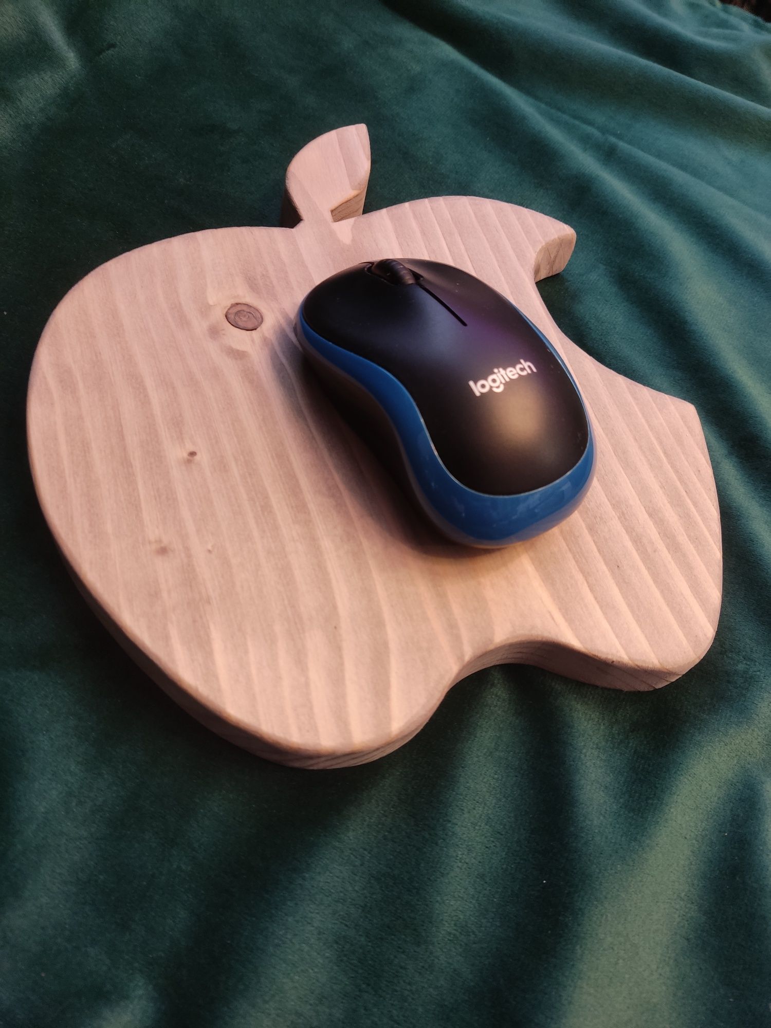 Podkładka pod myszkę / deska dekoracyjna rustykalny dąb Handmade Apple