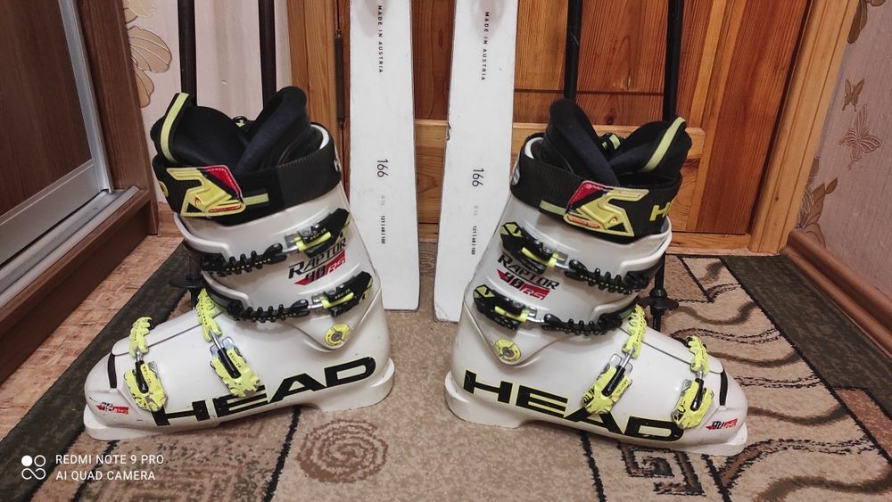 Комплект, лижі Kastle+ботинки Head та палки