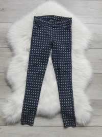 H&M spodnie tregginsy rurki legginsy gwiazdki rozm. 140