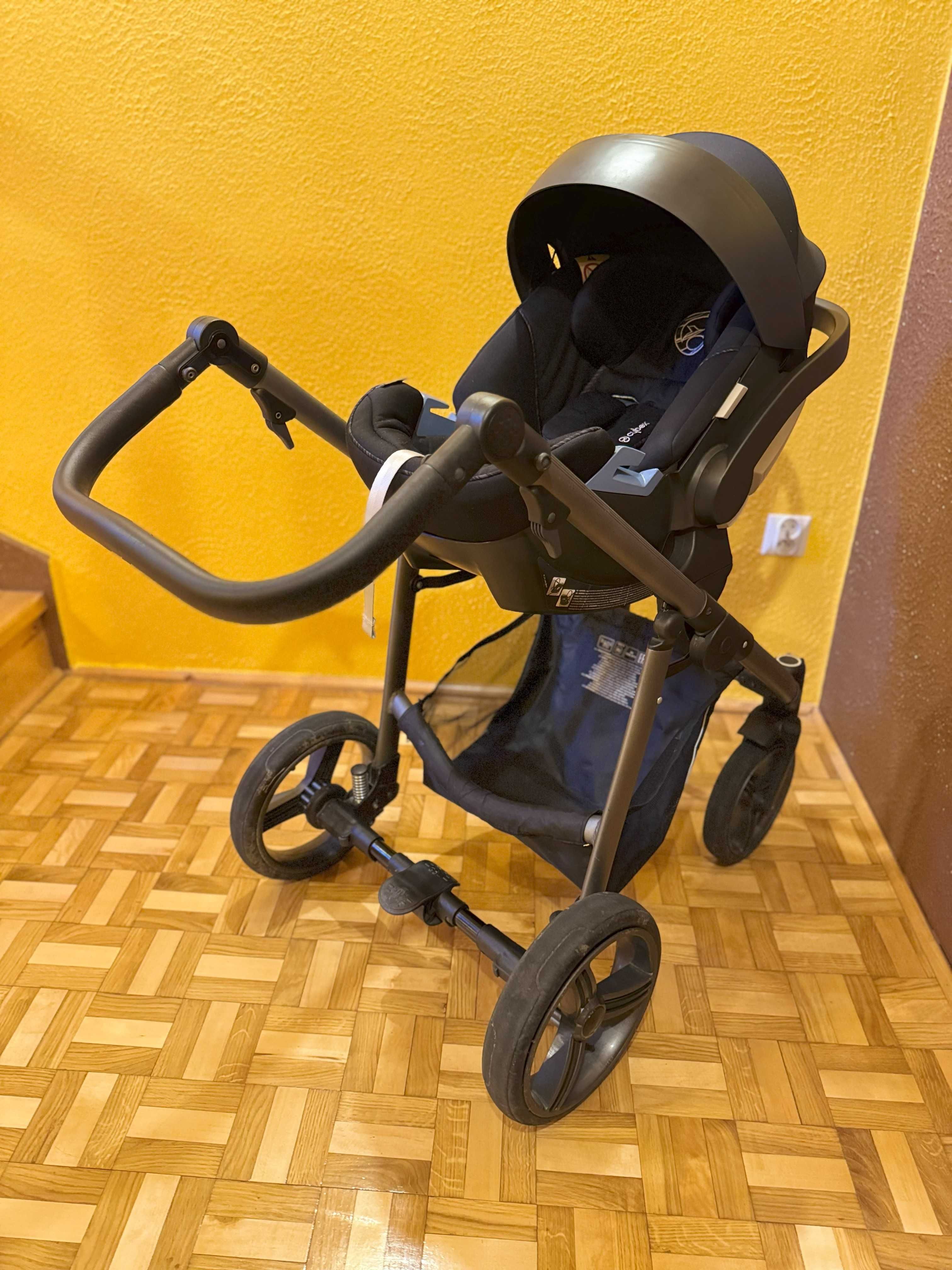 Wózek Bebetto Vulcano + fotelik Cybex Aton 5 + AKCESORIA