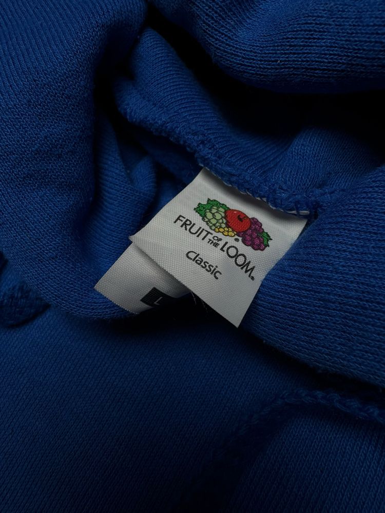 Niebieska bluza fruit of the loom retro vintage boxy 90s 80s nike boxy
