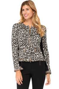 Joseph RIBKOFF_Animal Print Fringe Hem Jacket_40