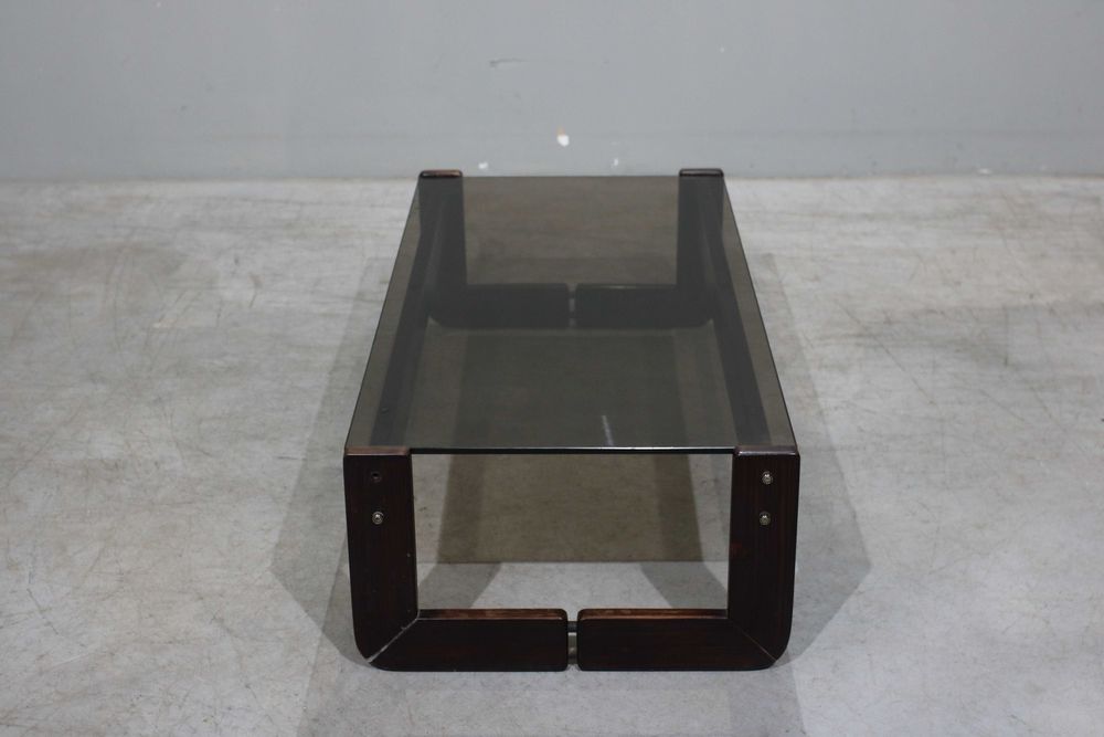 Mesa de centro Percival Lafer em pau santo | Design Brasileiro