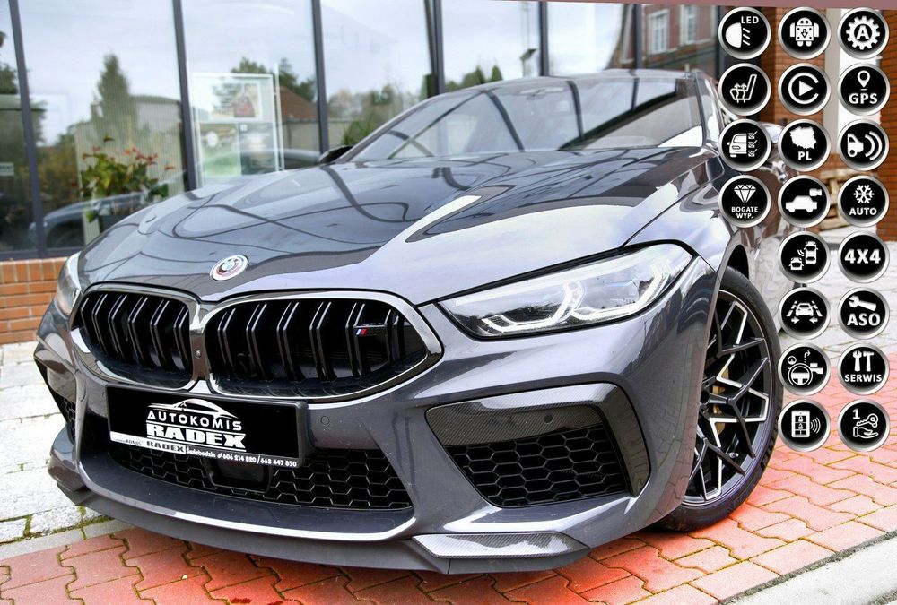 BMW M8 Salon Polska|FV23%|Jak Nowa|FuLL Opcja| Serwis ASO|1 Reka|GWARANCJA