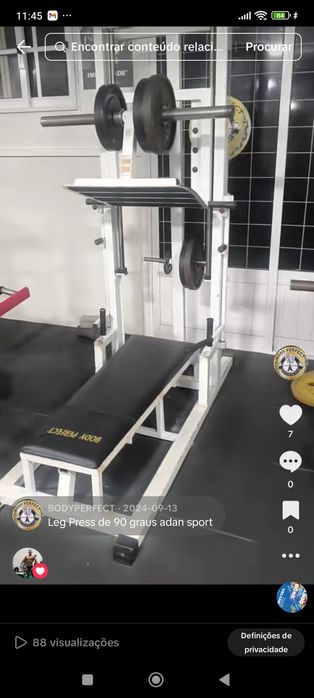 Leg press de 90 graus da adan sport