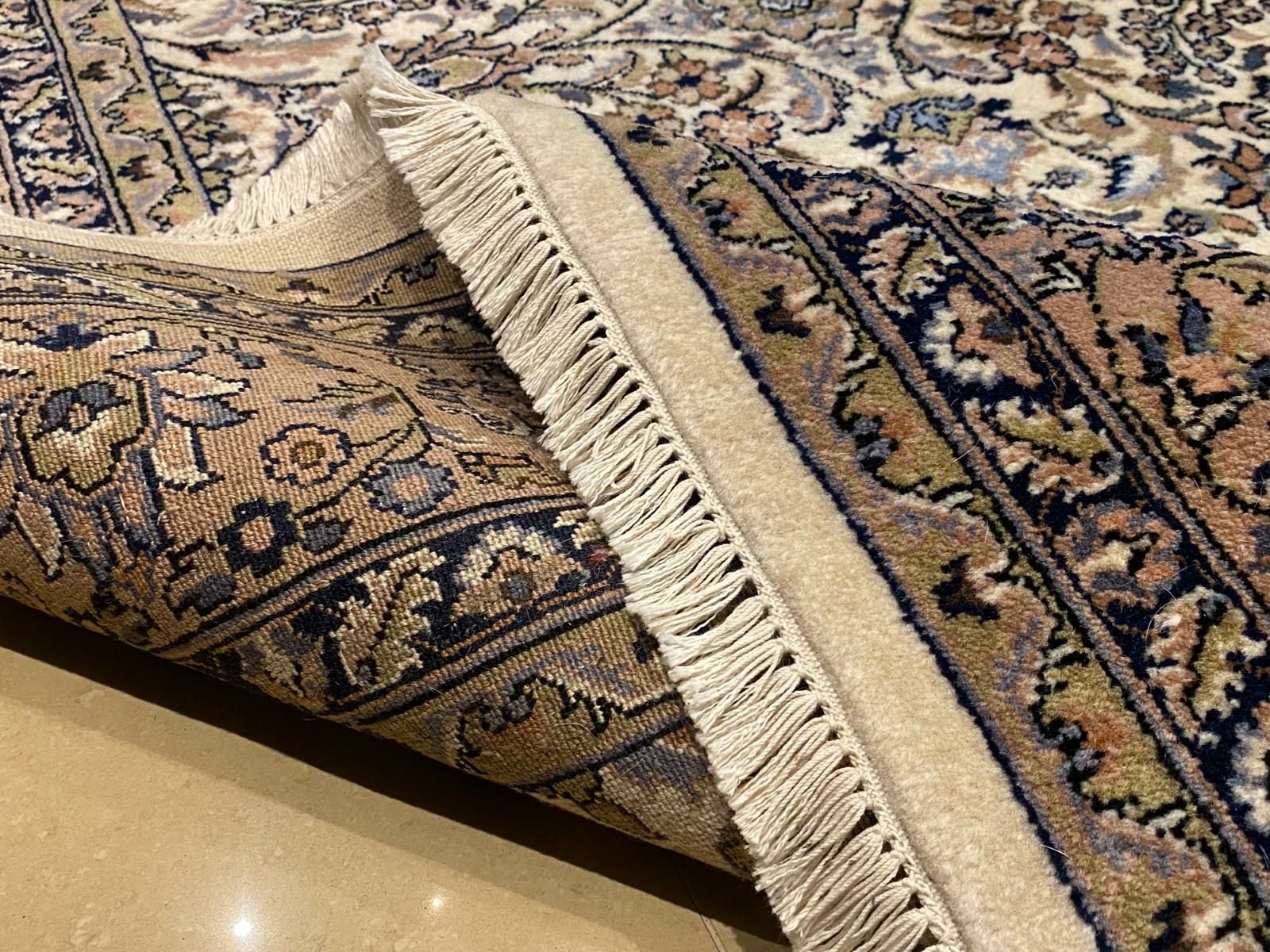 Drobno tkany Sarough 290 # 200 Perski dywan ręcznie tkany - wełniany