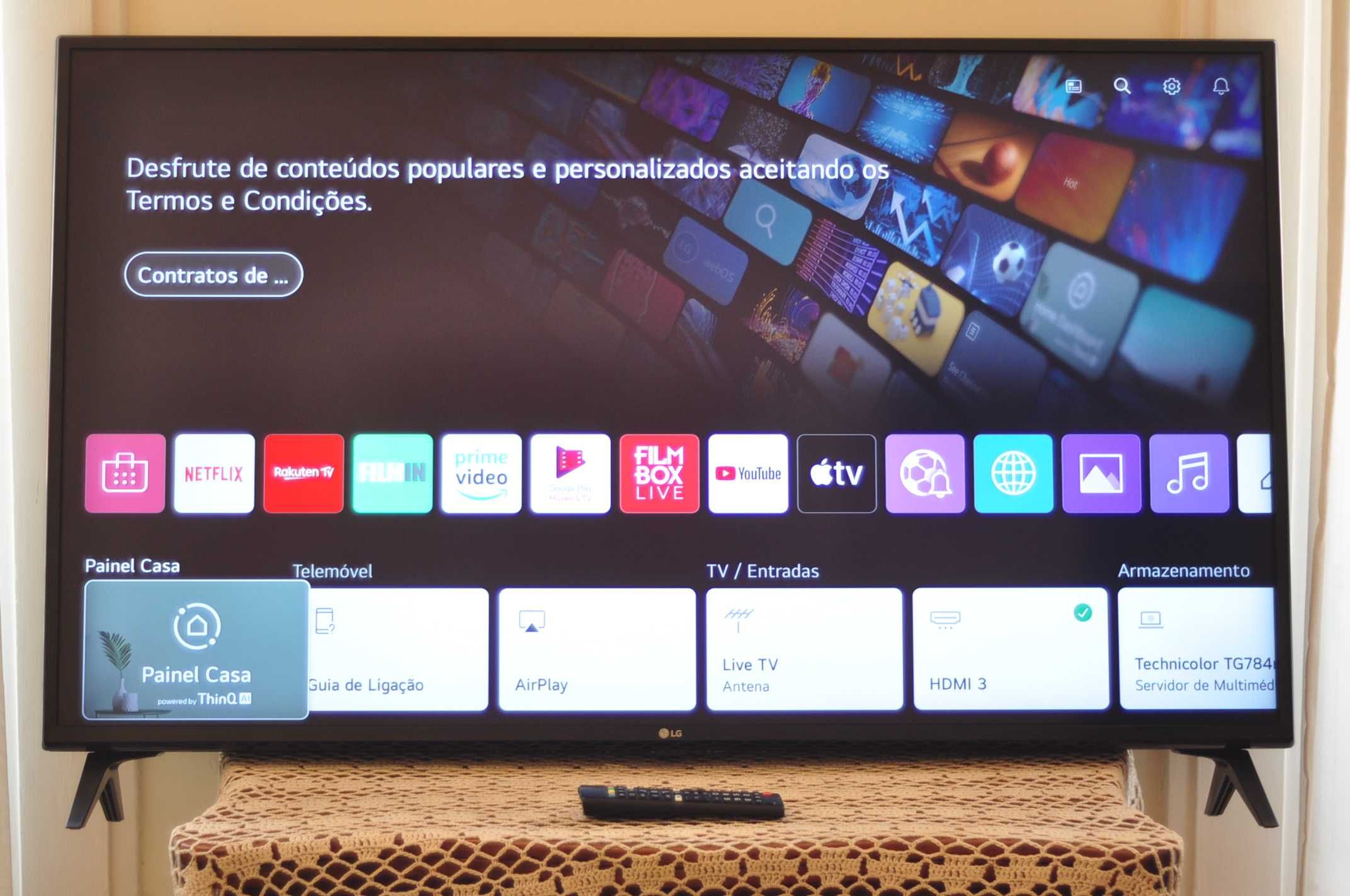 Smart Tv 4K Ultra HD WiFi LG 49 polegadas como nova