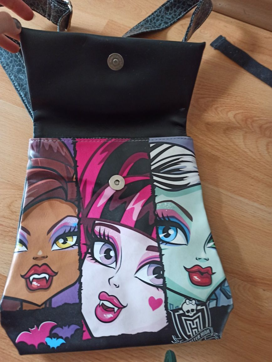 Torebka listonoszka na ramię monster high eko skóra