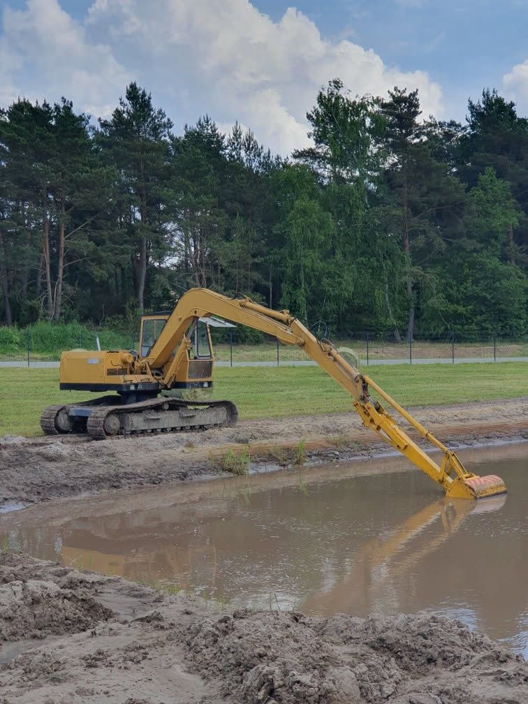Odmulanie- pogłębianie kopanie stawów skarpowanie