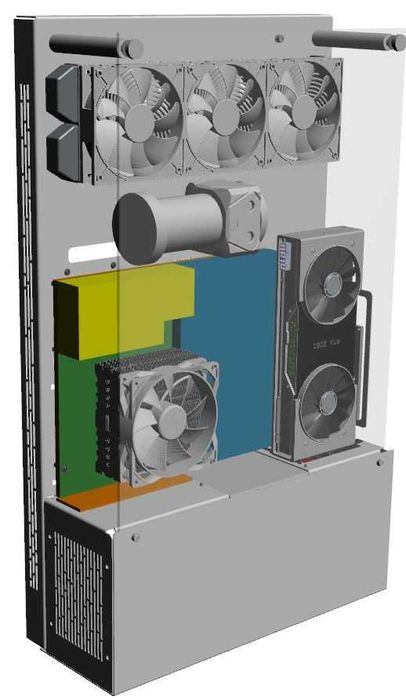 Obudowa PC na ścianę ! Szkło hartowane, polski producent