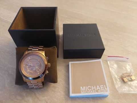 Autêntico relógio da Mickael Kors, modelo MK-8096 Rose Gold- Original