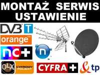 Montaż, ustawianie i serwis anten satelitarnych 24h