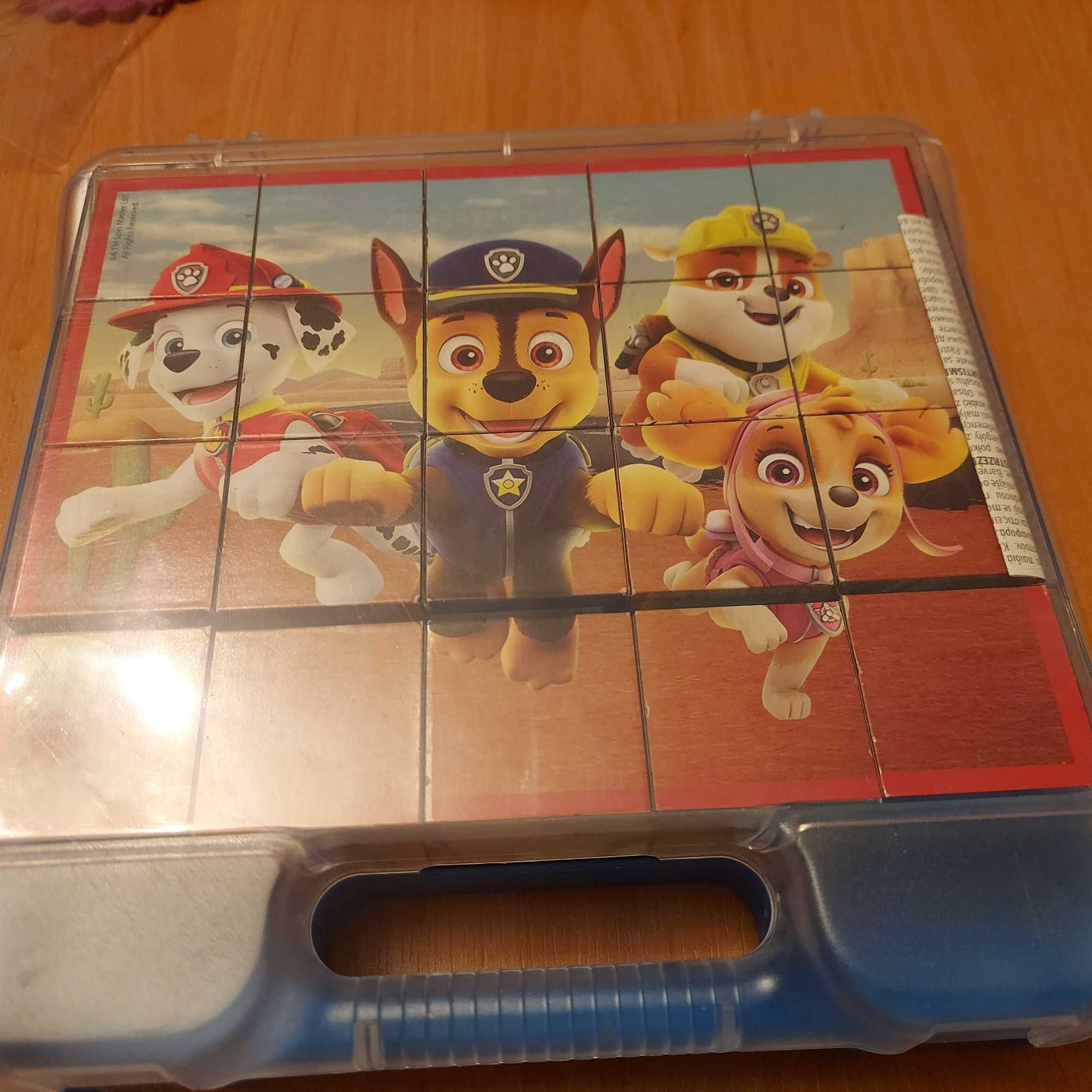 Psi patrol puzzle klocki 20 sztuk 6 ukladanek