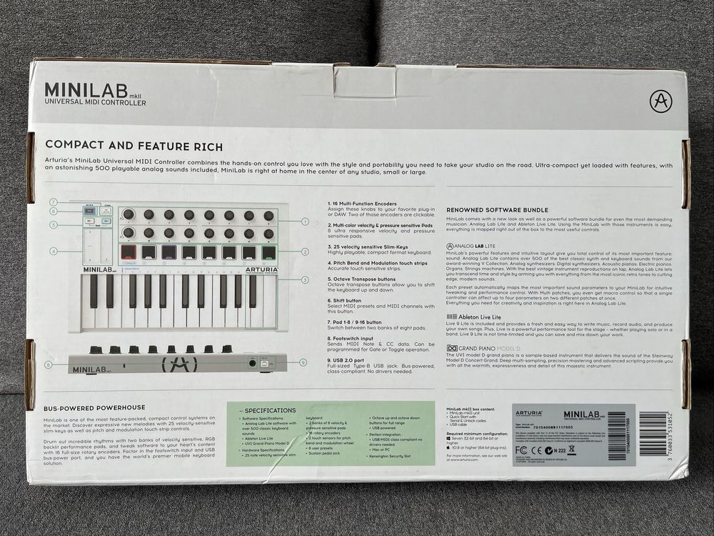 Klawiatura sterująca Arturia MiniLab mk2