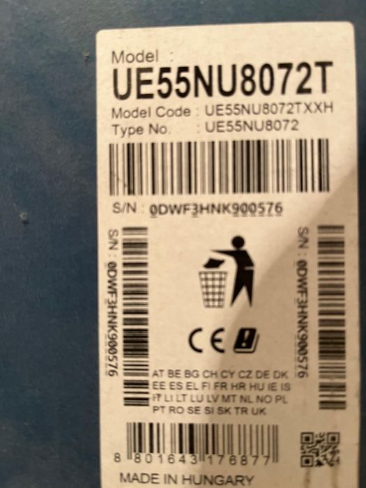 Samsung ue55nu8072t uszkodzony