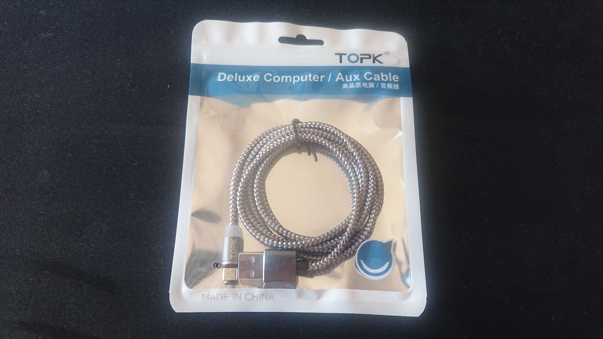кабель для зарядки TOPK магнитная зарядка насадка Micro Usb,Type-C