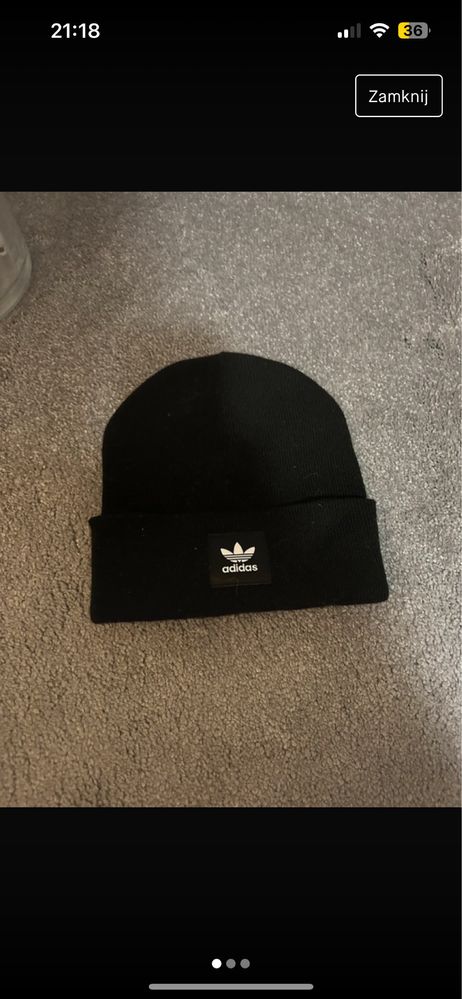 Adidas czapka zimowa z logo