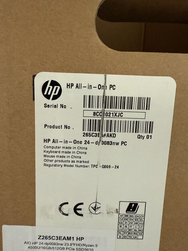 Komputer HP All-in-One 24” | Ryzen 5 | 16 GB RAM | Windows 11