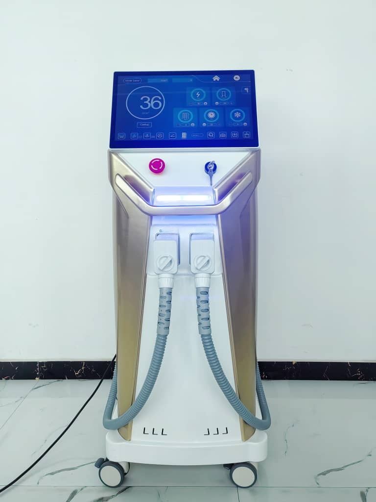 Laser diodo 4 ondas Depilação + Nd-Yag Remoção tatuagens + Cursos