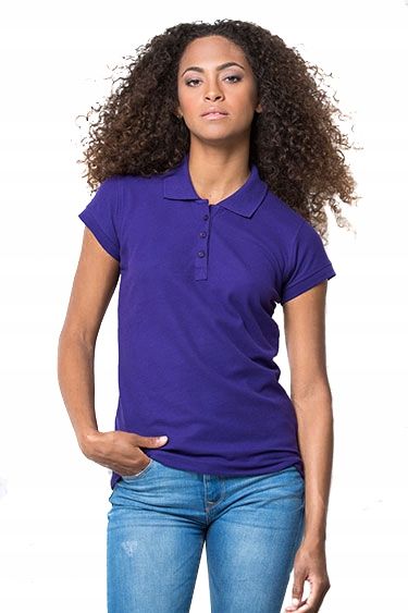 Koszulka Polo Damska Polówka Bawełniana Jhk Popl-200 Biała Wh R. Xl