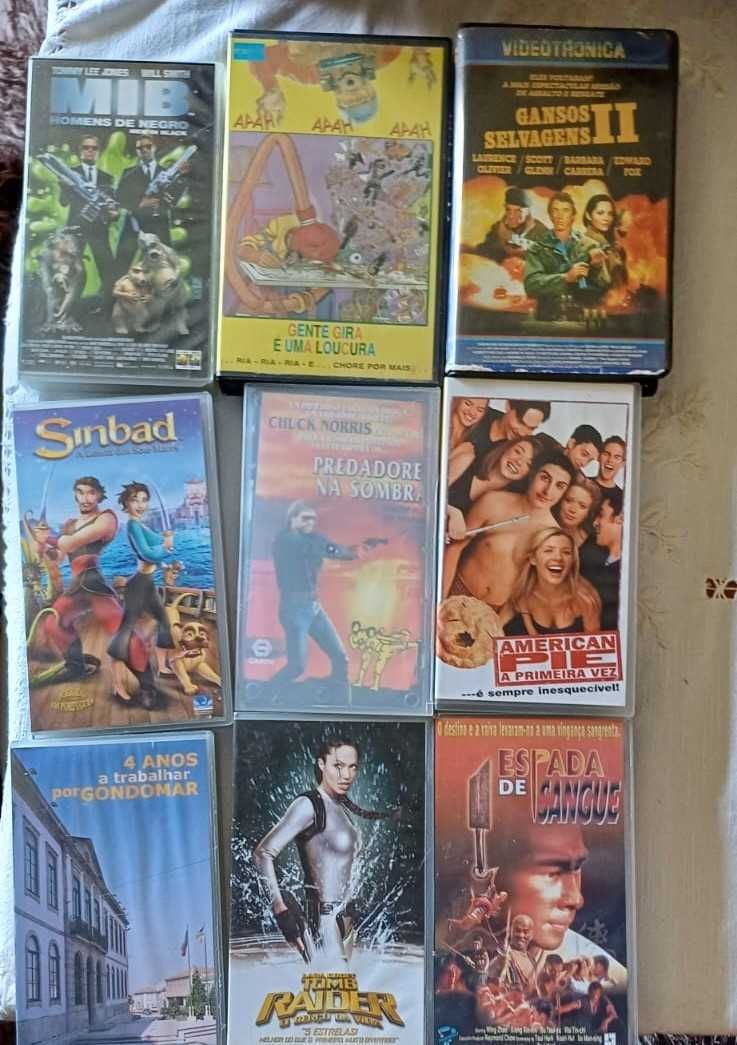 Lote VHSs em bom estado completamente funcionais