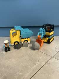 Конструктор Лего Lego Duplo Вантажівка та гусеничний екскаватор