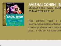 Bilhetes concerto Avishai Cohen dia 5 maio