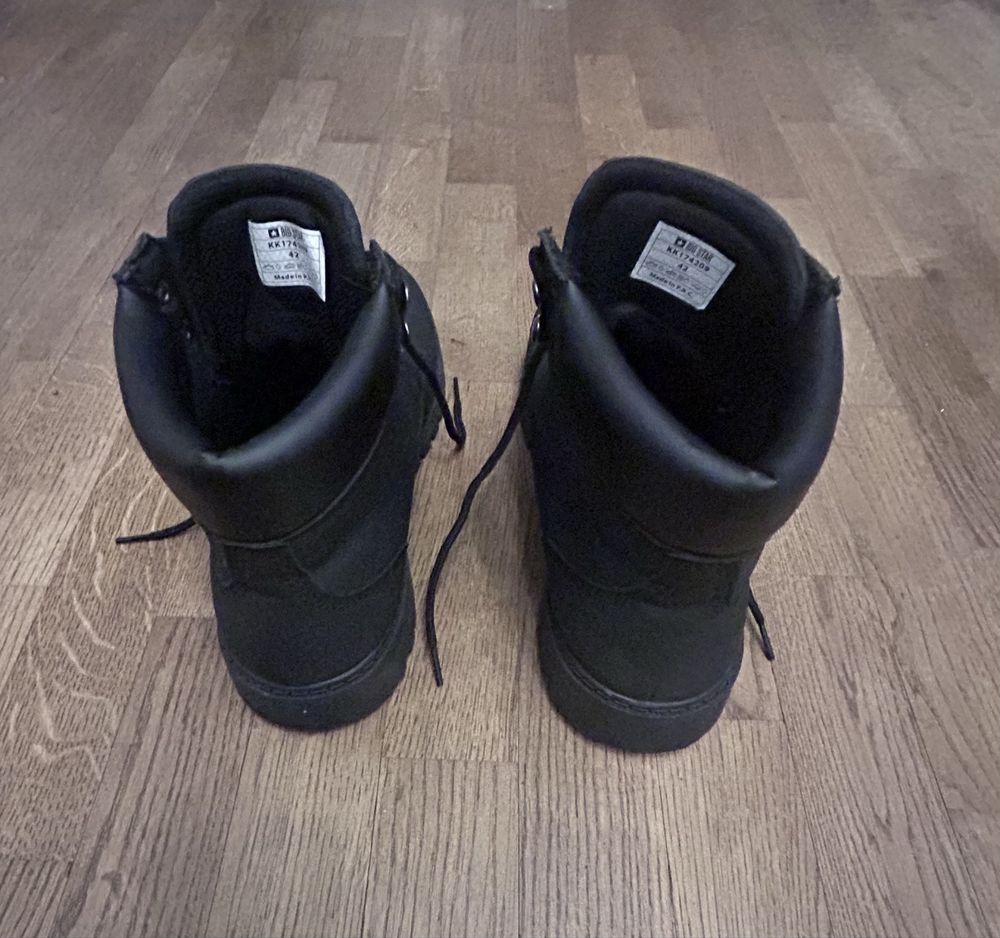 Czarne buty zimowe bigstar