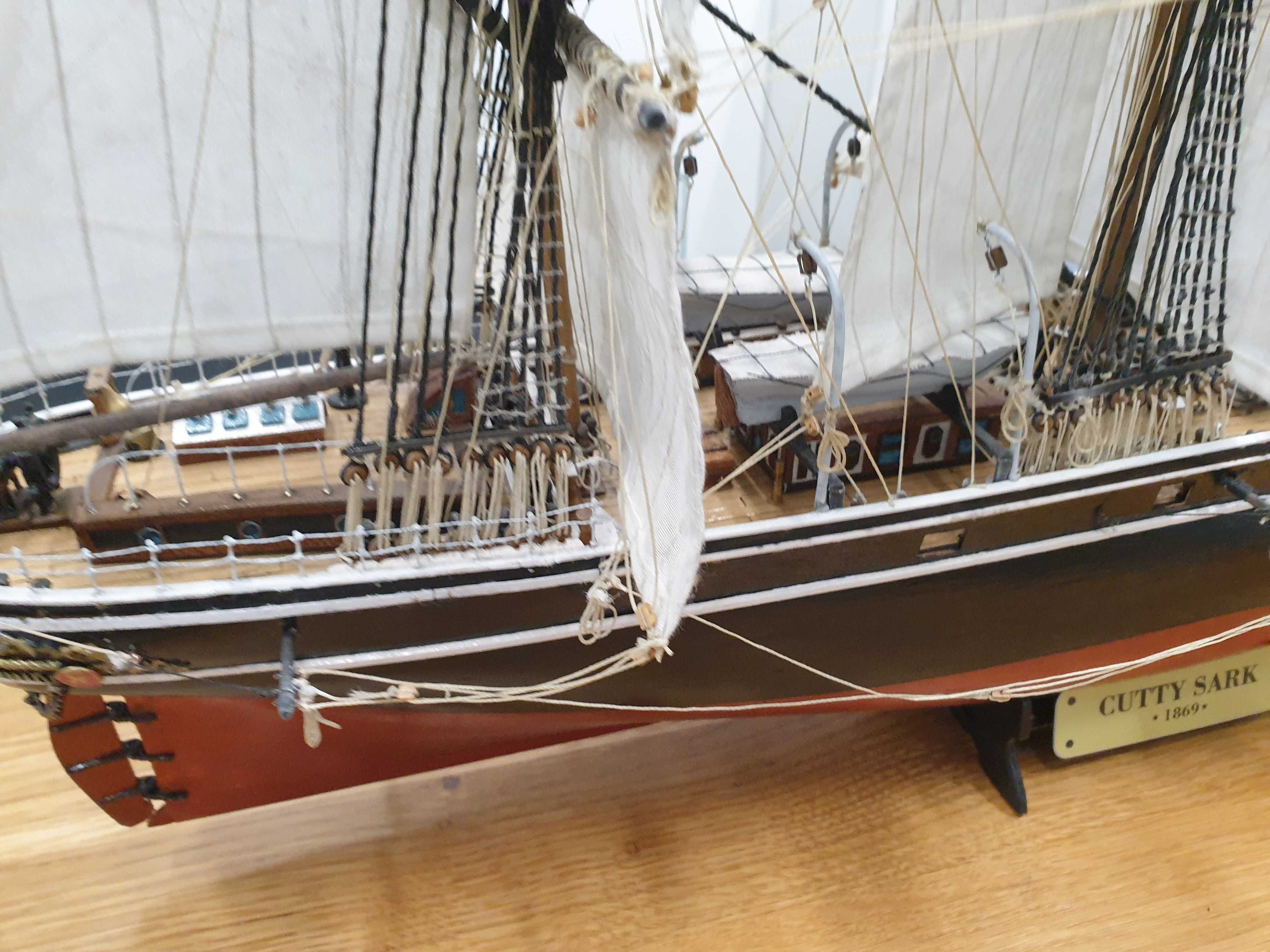 Model Cutty Sark - jedyny taki model żaglowca klipera.  UNIKAT