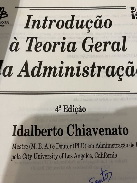 Introdução à teoria geral da administração - Idalberto Chiavenato