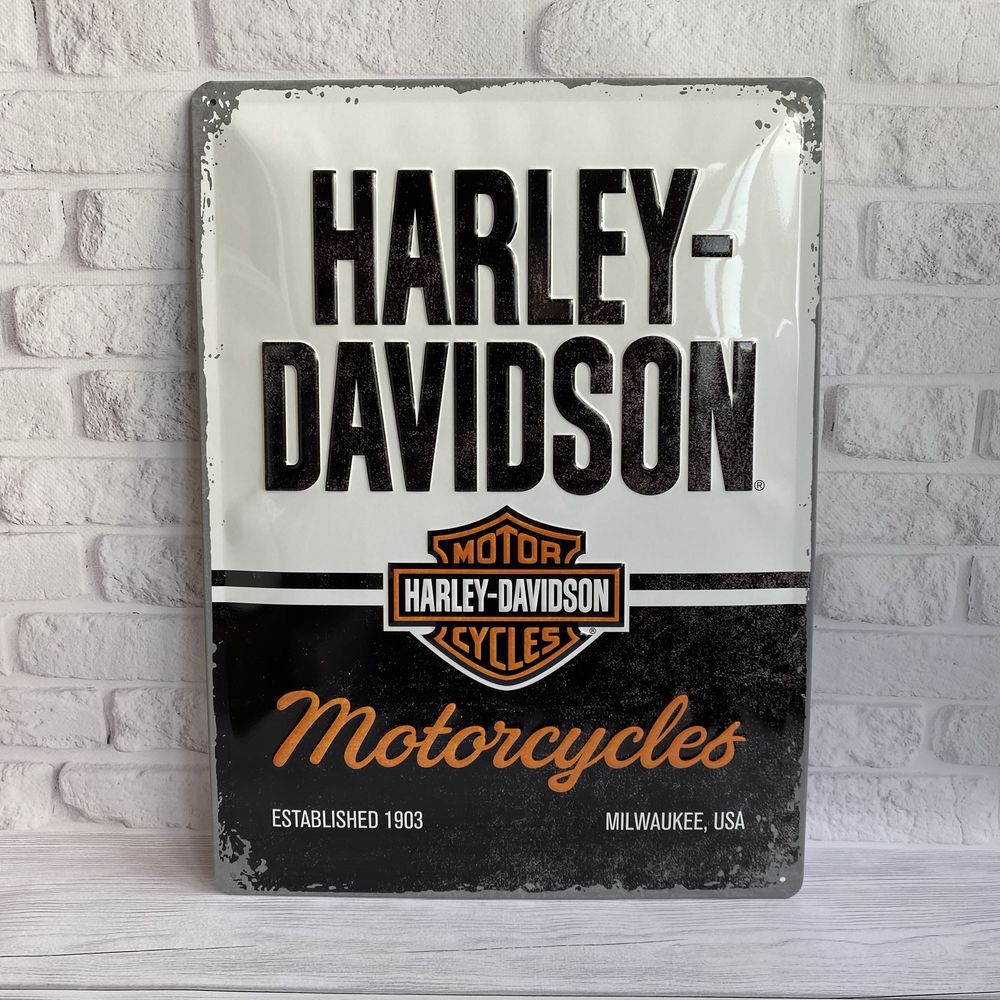 Табличка Harley Davidson / постер металлический