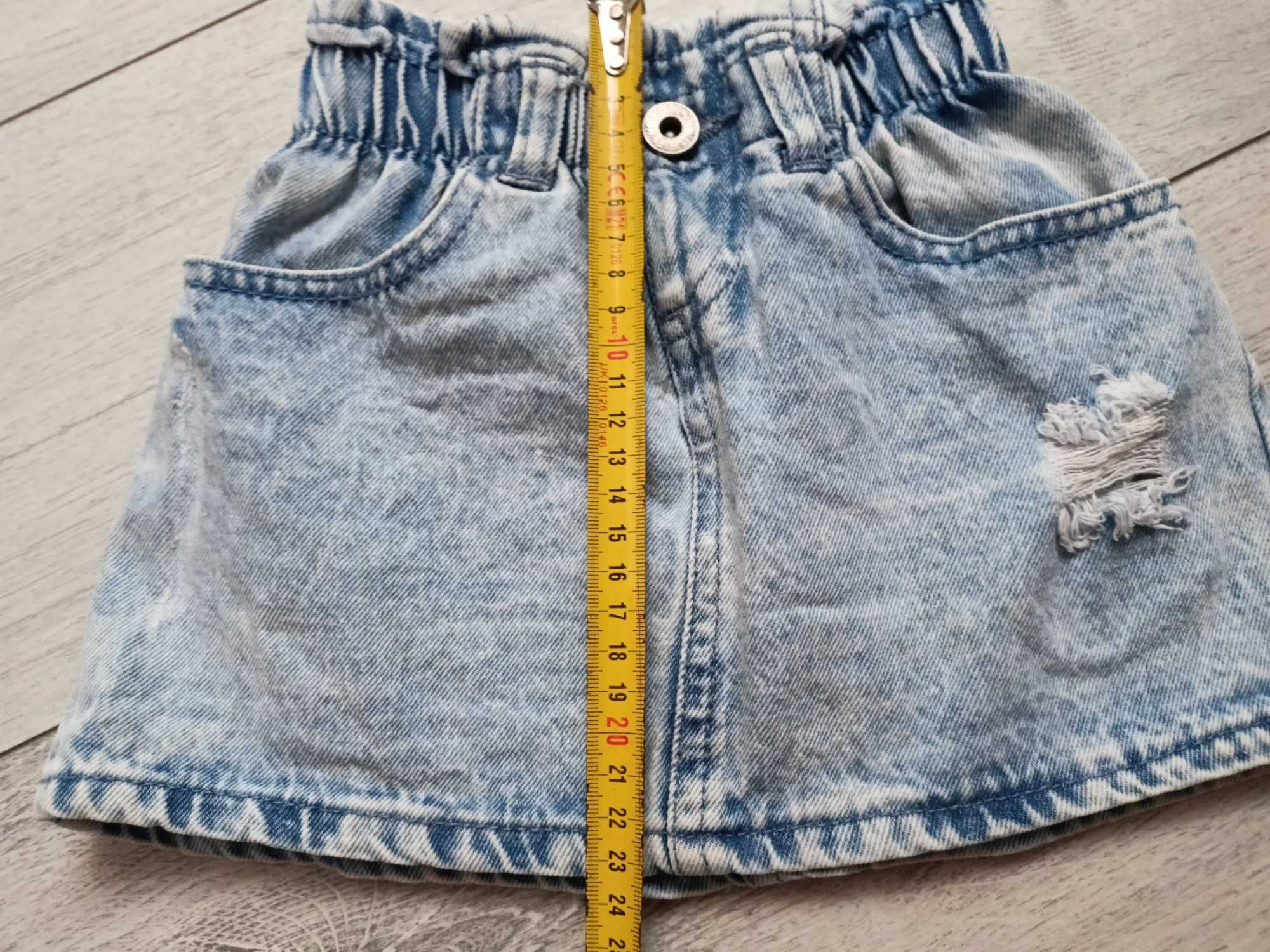 Jeansowa spódniczka dla dziewczynki rozmiar z metki 104