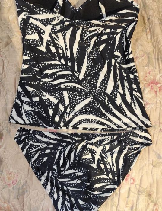 Шикарний стильний купальник танкіні майка та плавки в басейн пляж.