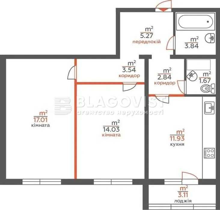 Продаж 2-к квартири 63,3м.кв. в новобудові ЖК Welcome Home, М. Позняки