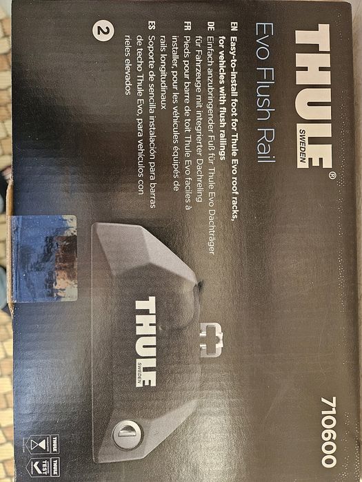 NOWA paka Thule EVO FLUSH RAIL 710600 stopy 4szt bagażnika 7106