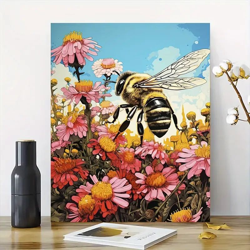 Malowanie po Numerach Farba z Płótnem i Akrylowe Pigmenty 40cm x 50cm