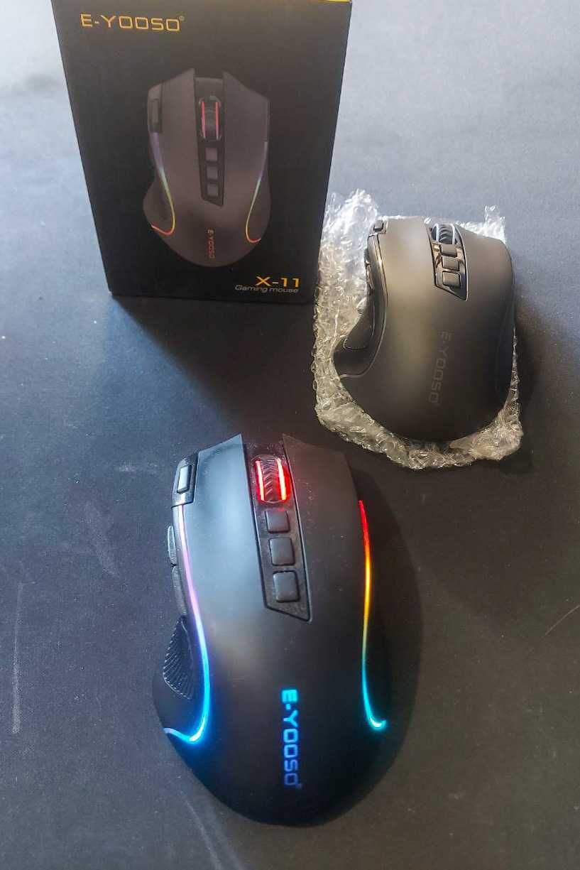 Бездротова оптична ігрова мишка Нова E-YOOSO X-11 RGB 8000 dpi