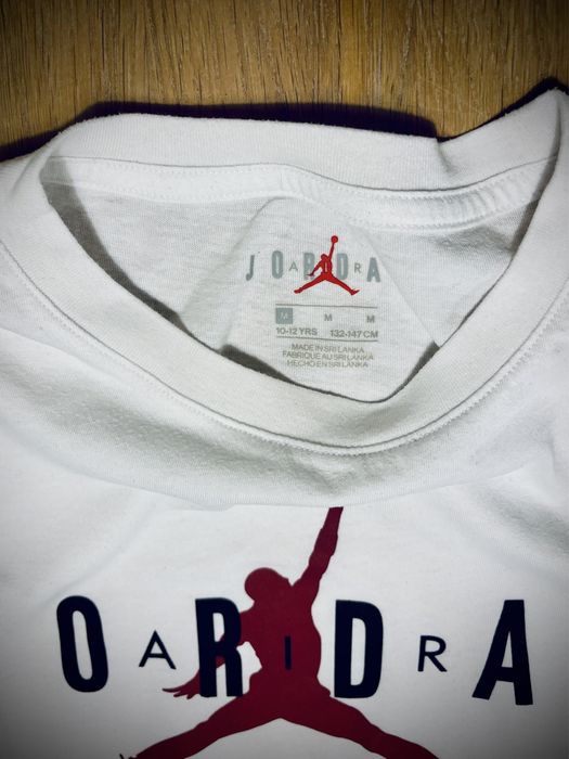 Jordan T-shirt dzieciecy z nadrukiem bialy