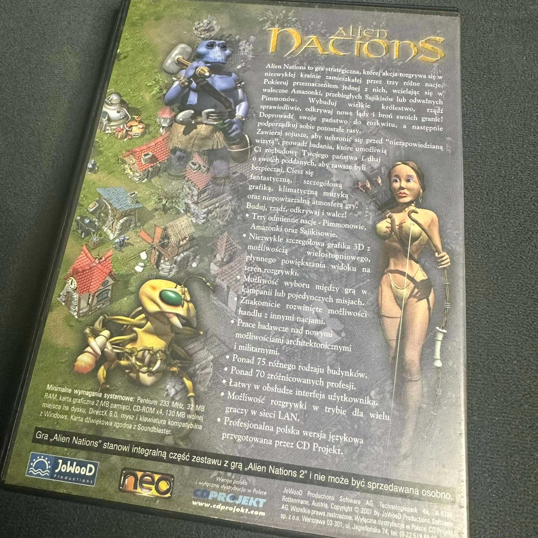 Alien Nations - edycja premierowa - polska wersja - stan idealny - PC