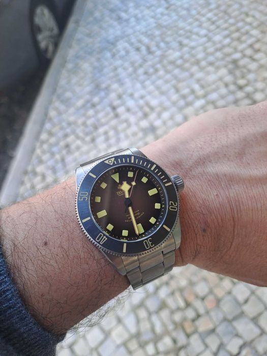 Relógio diver automático IxDao titânio mostrador fumado 40mm novo