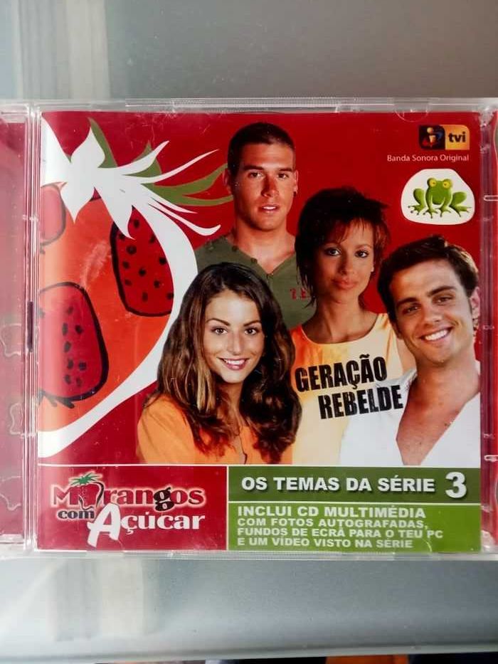 morangos com açúcar geração rebelde serie 3 cd musica cd+dvd