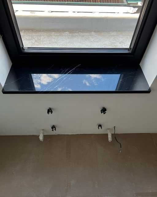 Швидко Підвіконник з каменю, мармур, кварцит, керамограніт, підвіконня