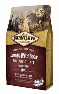 Корм для котов Carnilove & Wild Boar Sterilised 6kg Срок 11,24