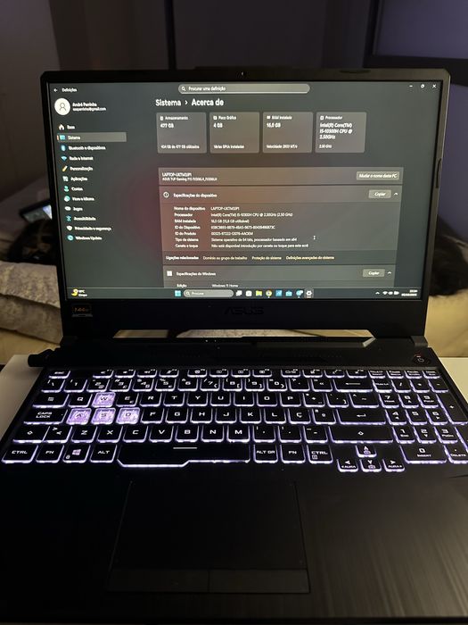 Portatil Gaming Asus